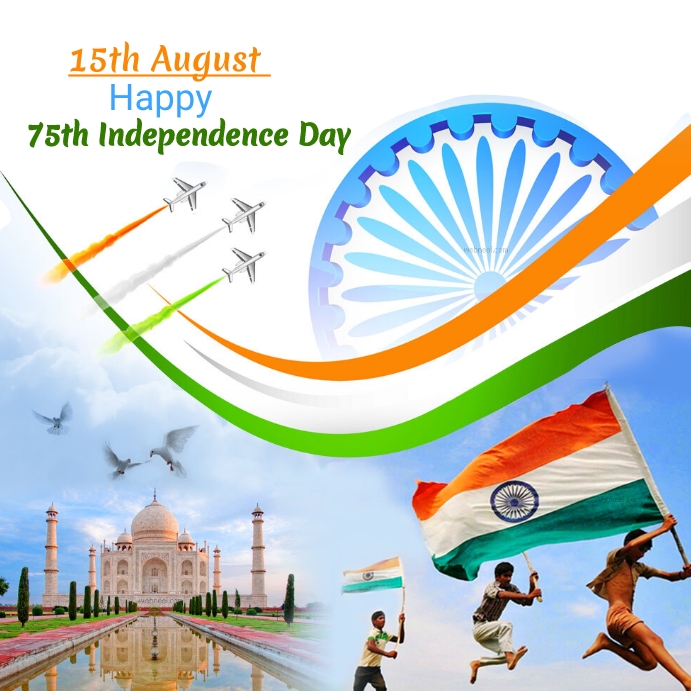 india independence day Instagram-Beitrag template