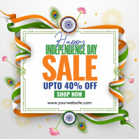 India Independence Day Sale Square (1:1) template