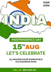 India Inndependence Day A4 template