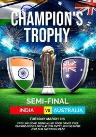 india vs australia A4 template