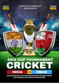 India vs Oman A6 template