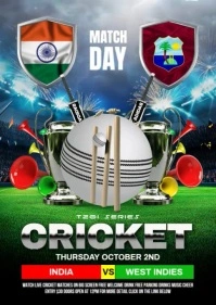 India vs West Indies A6 template