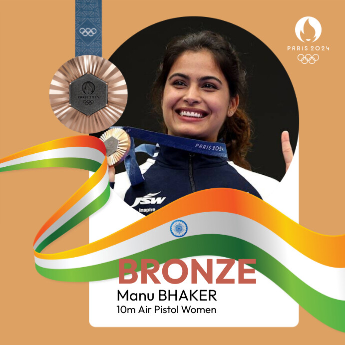 Indian's Olympic Winner Instagram Post template