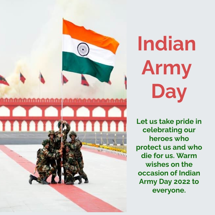 indian army day Instagram Post template
