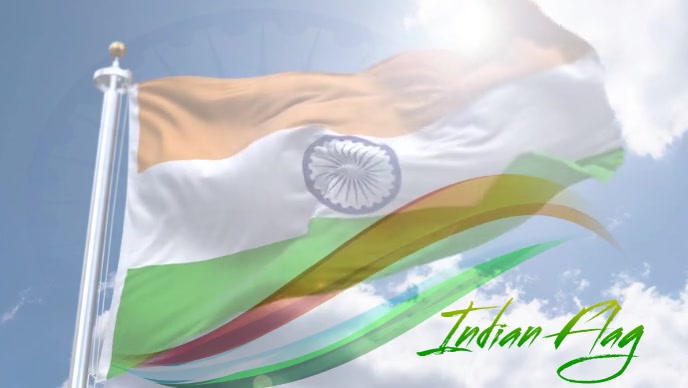 indian Flag YouTube Thumbnail template