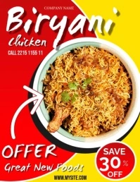 INDIAN FOOD Flyer (US Letter) template