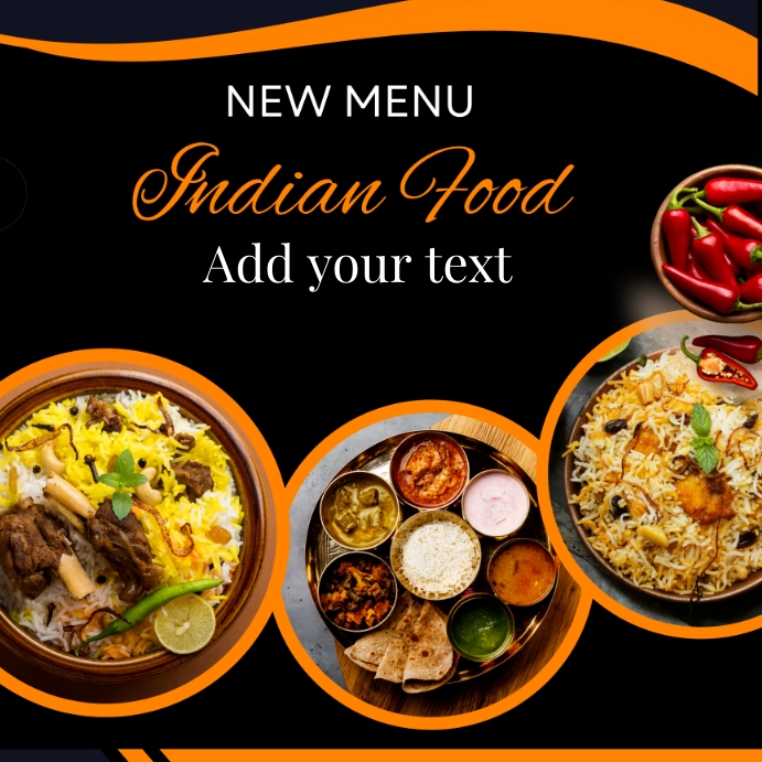 Indian Restaurant Menu Backgrounds