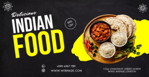 INDIAN FOOD FLYER ภาพที่แชร์บน Facebook template