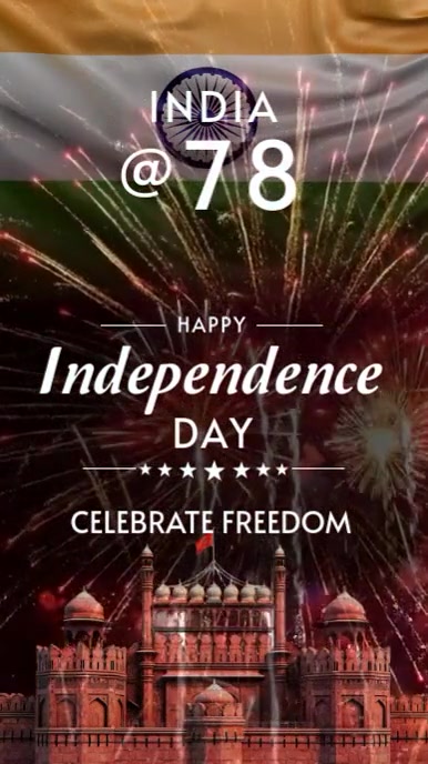 Indian Independence Day video História do Instagram template