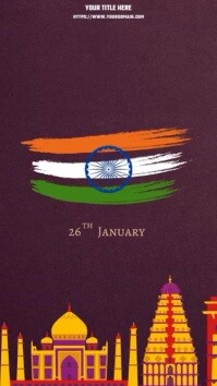 Morado Indian republic day celebration Instagram Reel Template