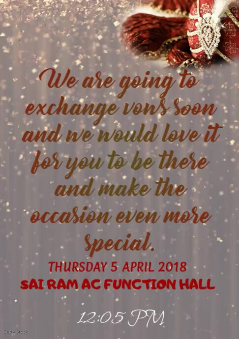 Indian Traditional Wedding Invitation Template Postermywall