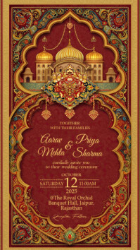 Indian wedding Digital Display (9:16) template