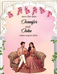Indian Wedding  Flyer (us Letter) template