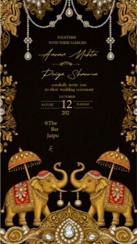 Indian Wedding Flyer Template Digital Display (9:16)