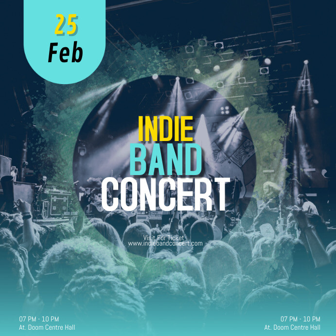 Indie Band Concert 2022 Template | PosterMyWall