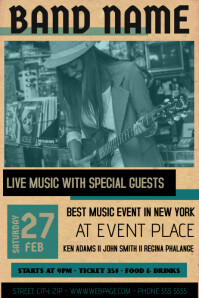 Design Amazing Band Posters Easy And Free Postermywall