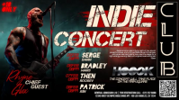 Indie Club Live Concert Night Miniatura de YouTube template