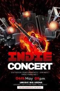 Indie Concert Poster template