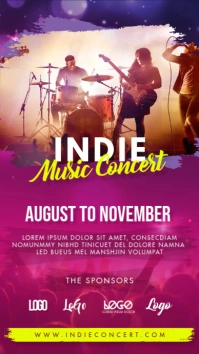 Indie Concert Instagram Story Ad template