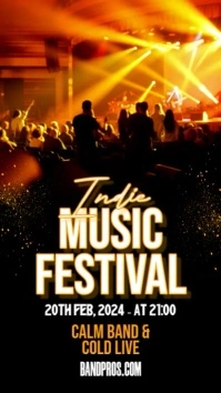 Indie Music Festival Instagram Story template