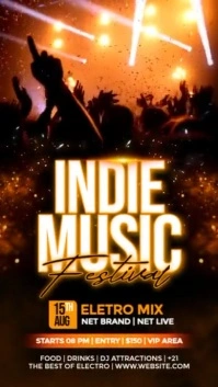 Indie Music Festival Reel do Instagram template