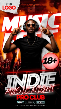 Indie Music Night Event Instagram Story template
