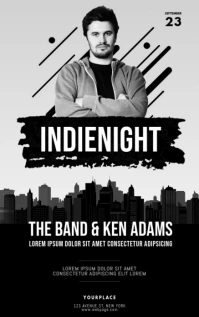 indie night Flyer Template Kindle/Book Covers