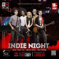 Indie Night Party Publicación de Instagram template