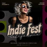 Indie Party video promo template Instagram