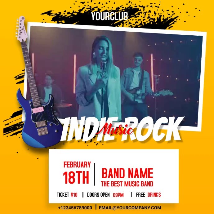 indie rock Template | PosterMyWall