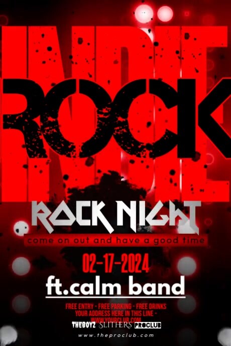 Indie Rock Template | PosterMyWall