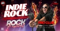 Indie Rock Festival Banner Facebook Shared Image template
