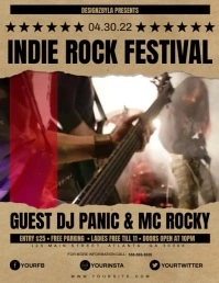 INDIE ROCK FESTIVAL video FLYER template