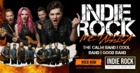 Indie Rock Night Concert Facebook Shared Image template
