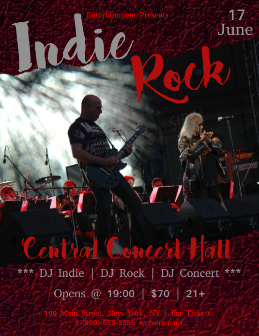 Copy of Indie Rock | PosterMyWall