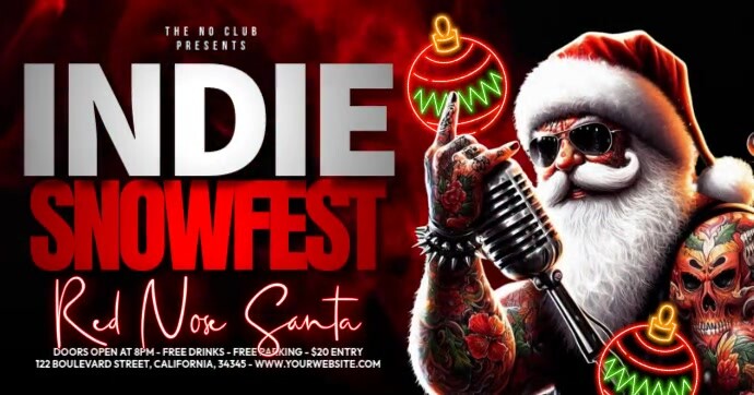 Indie Snowfest Facebook 共享图片 template