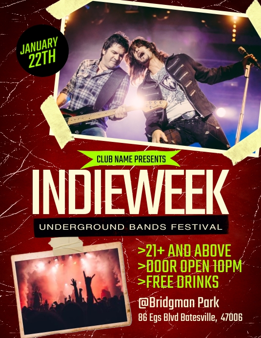 Copy of Indie Week Flyer PosterMyWall