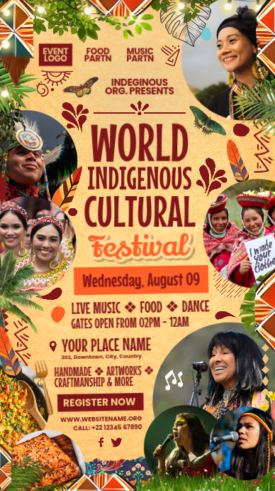 Indigenous Cultural Festival Display Template | PosterMyWall