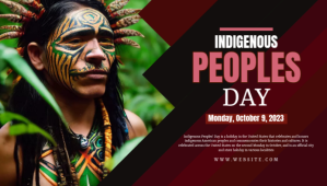 Indigenous People's Day Blog Header Nagłowek bloga template
