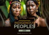 Indigenous People's Day Postcard Pocztówka template