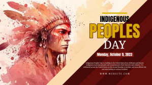 Indigenous People's Day You Tube Channel Cove Zdjęcie tytułowe kanału na YouTube template