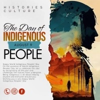 Indigenous People Day Square (1:1) template