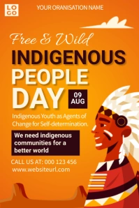 Indigenous people day Графика Tumblr template