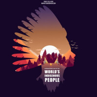 Indigenous people day Instagram Post template
