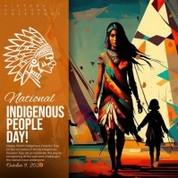 Indigenous People Day Wpis na Instagrama template