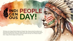 Indigenous People Day Digitalt display (16:9) template