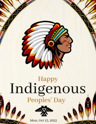 Indigenous people day Flyer (US Letter) template