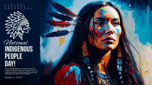 Indigenous People Day Digitalt display (16:9) template