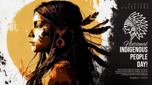 Indigenous People Day Digitalt display (16:9) template