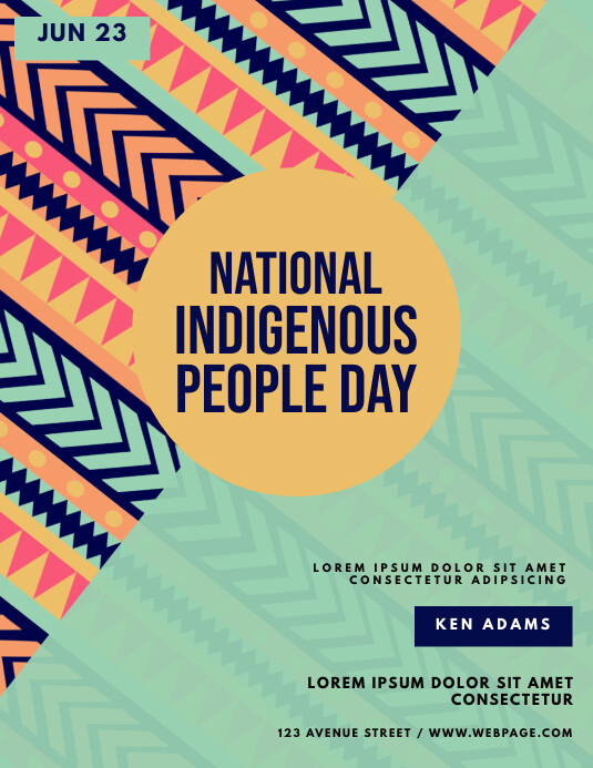 indigenous people day flyer template PosterMyWall